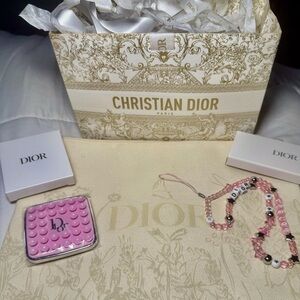 AUTHENTIC BRAND NEW Dior Pink Octobuddy x Beaded Charm Accessories Set